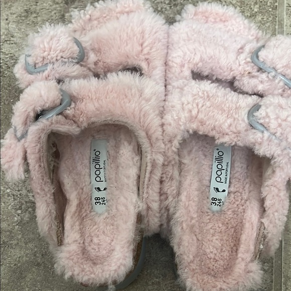 Papillio Soft Pink Furry Slippers - Picture 7 of 7